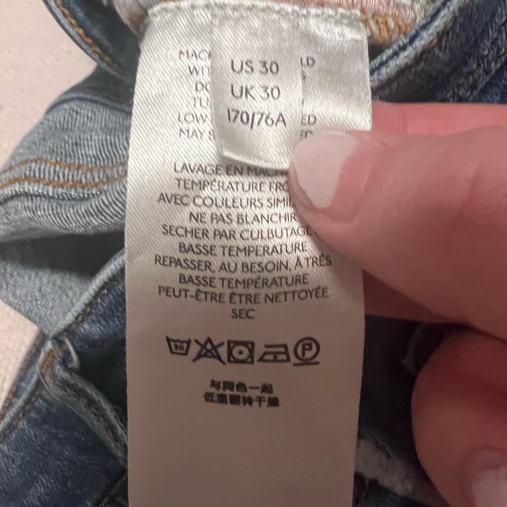 Anthropologie Pilcro And The Letterpress Slim Boyfriend Crop Jeans Size 30 - Picture 13 of 15
